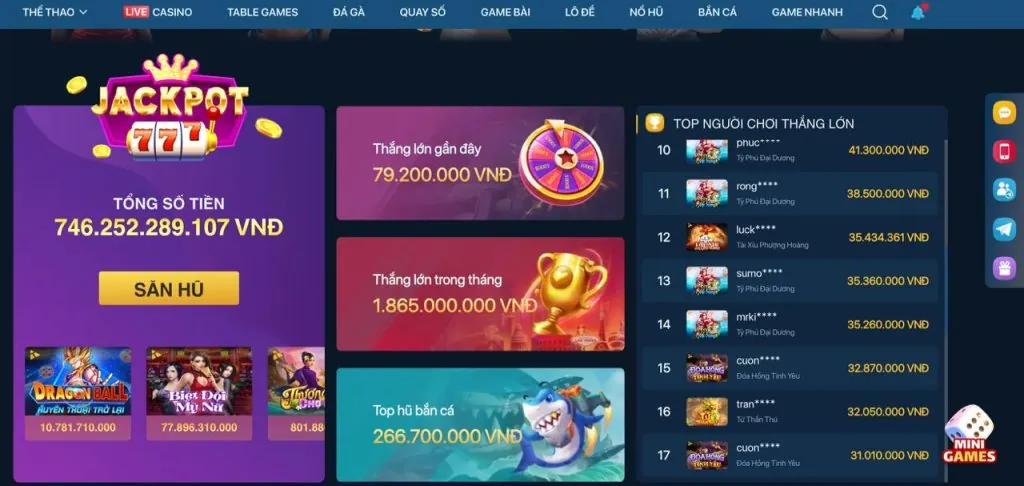 Thư viện game đa dạng gun88 casino
